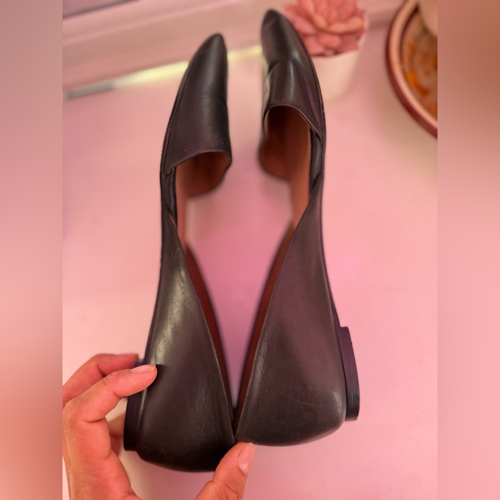 Madewell Black Leather Flats - Picture 4 of 7